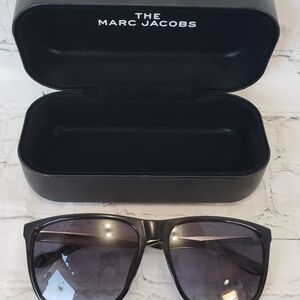 Marc Jacobs Black Sunglasses with Gradient Gray Lenses